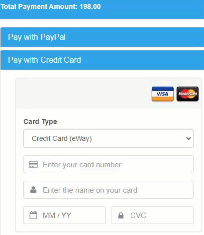 Credit Card Entry